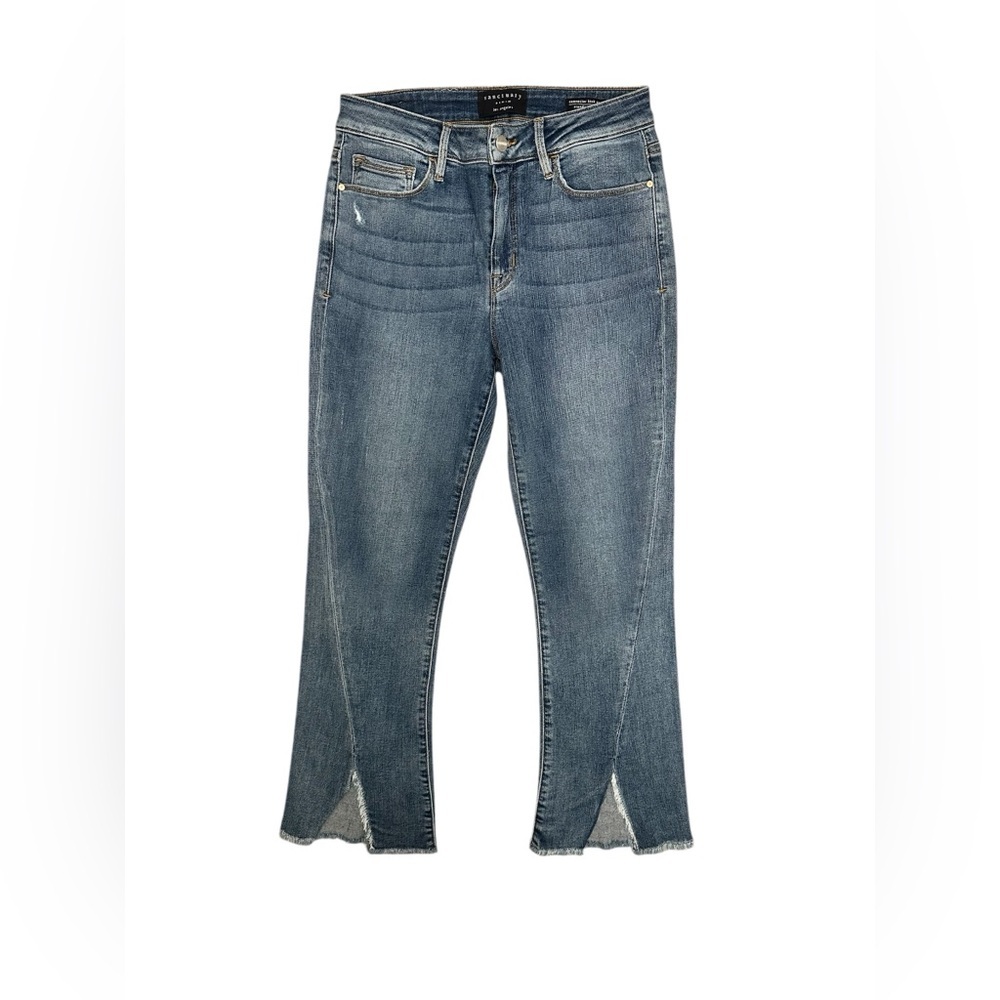 SANCTUARY Denim Connector Kick Crop Standard Rise Women Size 27 $169 MSRP NWT - Picture 5 of 11